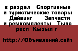  в раздел : Спортивные и туристические товары » Дайвинг »  » Запчасти и ремкомплекты . Тыва респ.,Кызыл г.